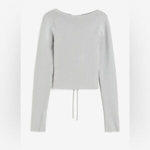 NWT H&M Elegant Gray Women's Top
